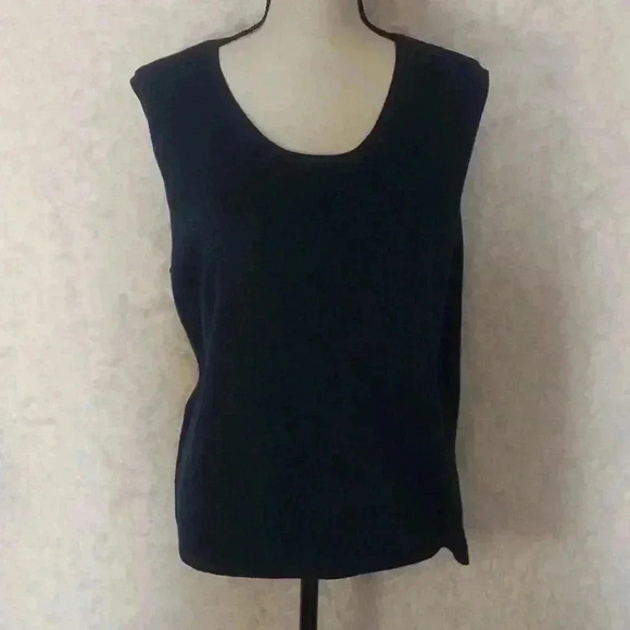 Field Manor Modern Classics Silk/Cashmere Blend Sleeveless Top Size XL - Picture 1 of 7